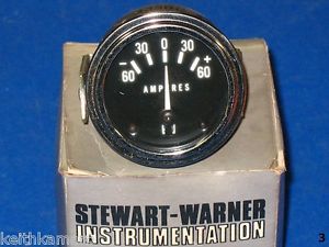 Vintage Stewart Warner Amp Gauge SW 82311 Amperes Hot Rod Rat Rod Custom