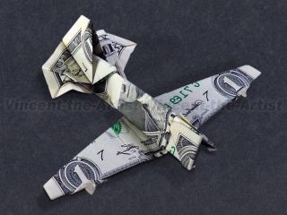 Money Origami Car Boat Airplane Jet SHIP Tank Motor Military Vehicle Dollar Bill