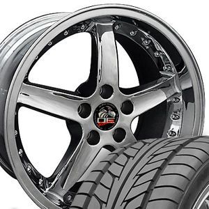 18" 9 10 Chrome Cobra Wheels Nitto Tires Rims Fit Mustang® GT 05 Up
