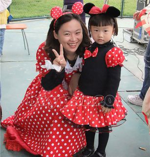 Kids Girls Minnie Mouse Birthday Party Costume Leotar Ballet Tutu Dress AGE1 9Y