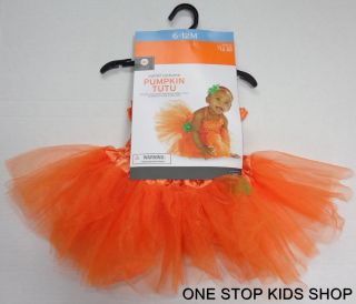 Pumpkin Tutu Infant Baby Girls 0 3 6 9 12 Months Halloween Costume Dress Up