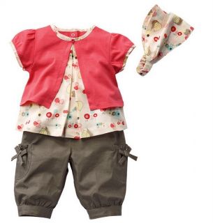 3pcs Kids Girls Infant Baby Top Pants Headband Outfit Costume Size 0 36M
