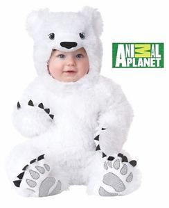 10012 White Cute Super Soft Baby Polar Bear Infant Halloween Costume 12 18 MO