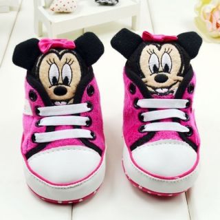 Baby Girl Infant Minnie Mouse Shoes Sneaker Boots 3 6 6 9 9 12 Months Size 2 3 4