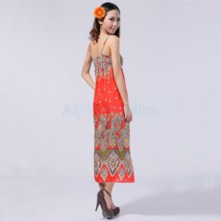 Long Bohemian Hippie Boho Maxi Dress Sundress Skirt 02226