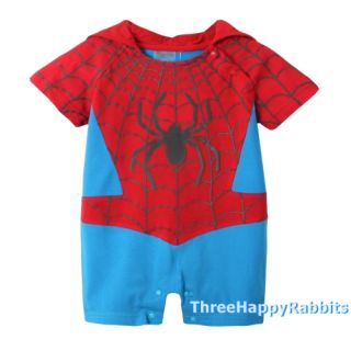 Baby Boy Halloween Spiderman Superman Batman Fancy Dress Costume Romper S025