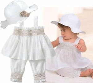 1pc Baby Toddler Girl Kid Cotton Top Plaids Dress Outfit Clothes Skirt NO90
