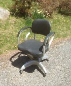 Vtg Good Form Office Chair Emeco Steampunk Propeller Base Machine Age Gio Ponti