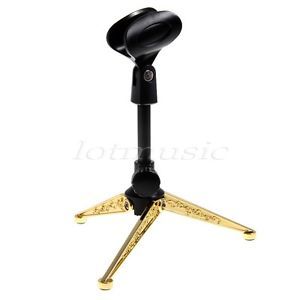 New Support Metel Tripod Mic Stand and Desktop Holder Expandable Microphone Clip