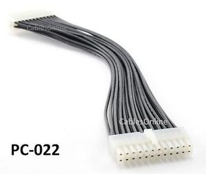 10inch 24 Pin ATX Motherboard Male to Female Power Extension Cable Cord PC 022