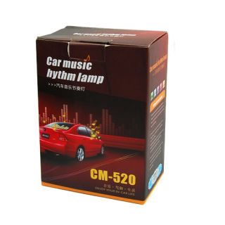 Car Back Windshield Music Rhythm Sound Activated Equalizer Lamp LED Light CLP