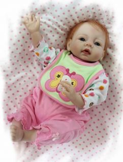 Acrylic Silicone Cute Super Simulation Baby Doll Lifelike Reborn Baby Girl