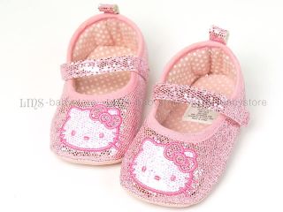 New Toddler Baby Girl Pink Cute Cat Kitty Mary Jane Shoes 3 6 9 12 Months