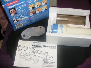 Hamilton Beach 80000 the Super Shooter Cordless Cookie Press / Decorator  Complete 