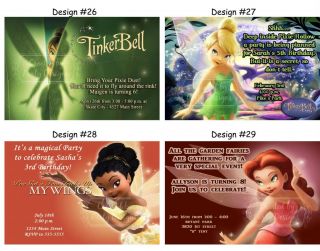 Tinkerbell Fairies Fairy Birthday Party Ticket Invitations Supplies Favors