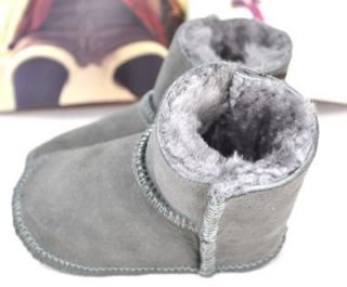 New Winter Toddler Infant Baby Girl Boy Boots Sheepskin Fur New 0 24 Month