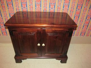 Ethan Allen Antique Old Tavern Pine Commode End Table 8053 Record Cabinet