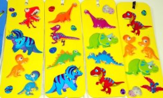 16 Dinosaur Dimensional Bookmarks Party Favors Handmade Dinosaurs Eggs