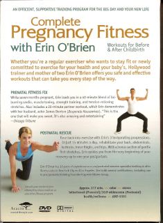 Erin O'Brien Complete Pregnancy Fitness New 2 DVD Set 054961938193