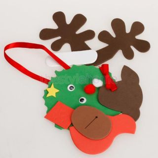 Foam Craft Kit Creative Kids Christmas Reindeer Decoration Colorful New