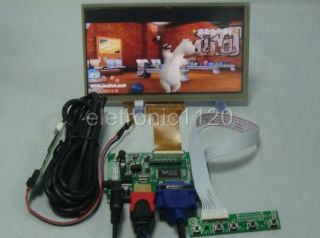 HDMI VGA 2AV Reversing Driver Board 7inch 800 480 LCD Display with Touch Panel