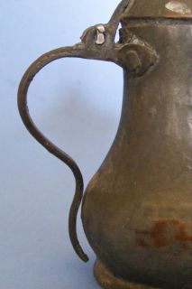 Antique Persia Persian Iranian Bronze Coffee Tea Pot Kettle Pitcher Jug 1900