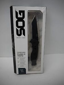 SOG Specialty Knives Tools Aus 8 RC 57 58 Flash II Tanto Knife