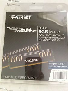 New Patriot Viper Xtreme 8GB 4GB X2 240 Pin DDR3 SDRAM DDR3 1600 Desktop Memory