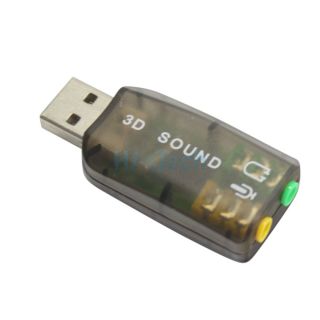 USB Sound Adapter Card External Audio 3D Virtual 3 5mm Jack Plug Play