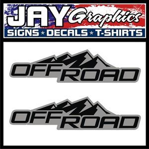 Off Road 2WD 4x4 Vinyl Decals Stickers Chevy Colorado GMC Canyon Truck