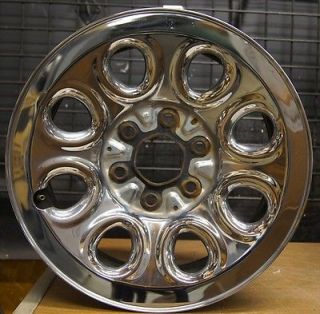 Chevy Silverado GMC Sierra 17" Chrome Steel Factory Wheel Rim 05 11 5223 8 
