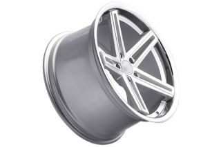 20" Nissan Maxima Concept One CS55 Concave Silver Staggered Wheels Rims