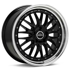 18" Axis Rev Style Black Wheels Rims Staggered Fit Lexus IS250 IS300 is350 Is F
