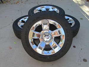 20" Chevrolet Silverado 1500 Truck Chrome Wheels Rims Tires Factory 2014