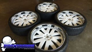 26" asanti Custom Painted White 3 Piece Wheels Rims Cadillac Escalade GMC Denali