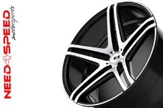 20" XO Caracas Brushed Black Concave Wheels Rims Fits Infiniti G35 Sedan