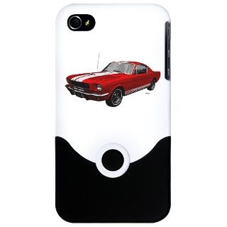 1965 Mustang GT 350 Red iPhone Case by HotzGraphics