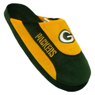 Comfy Feet NFL Low Pro Stripe Slippers   Green Bay Packers   Mens Slippers
