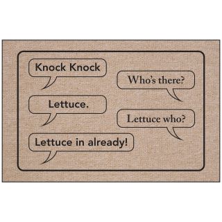 Knock Knock   Lettuce Indoor/Outdoor Doormat   Outdoor Doormats