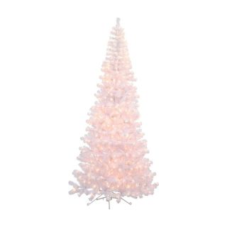 7.5 ft. White Corner Pre Lit Christmas Tree   Christmas Trees
