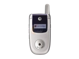 Motorola V220 Silver Unlocked GSM Flip Phone with  Ringtone Support
