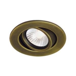 BAZZ 300 Series 4 in. Halogen Recessed Antique Brass Light Fixture Kit 303 609