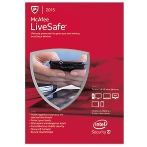 McAfee 2015 LiveSafe Antivirus   1 User Unlimited Devices 1year License MLS15ETD1RAA