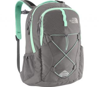 Womens The North Face Jester Backpack   Zinc Grey/Surf Green