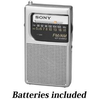 Sony Pocket Size Portable AM / FM Radio with Built in Speaker 