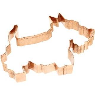 Old River Road Scotty Dog Shape Cookie Cutter, Copper