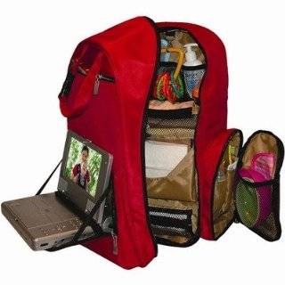 Travel Baby Depot Bag / Travel Diaper Backpack in Cranberry Red
