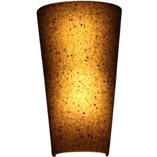   00247 Battery Powered Elegant Granite Conical LED Wall Sconce, Gray