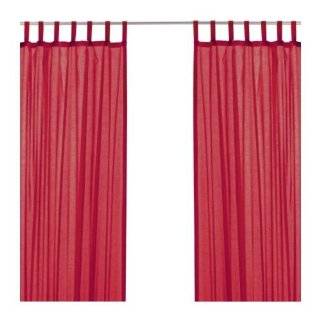    Ikea Wilma Black Sheer Tab Top Curtains Pair 