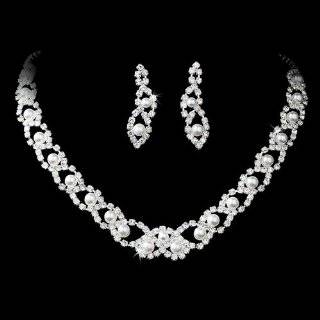    Bridal Wedding Jewelry Set Rhinestone Pearl Chic Y Drop: Jewelry